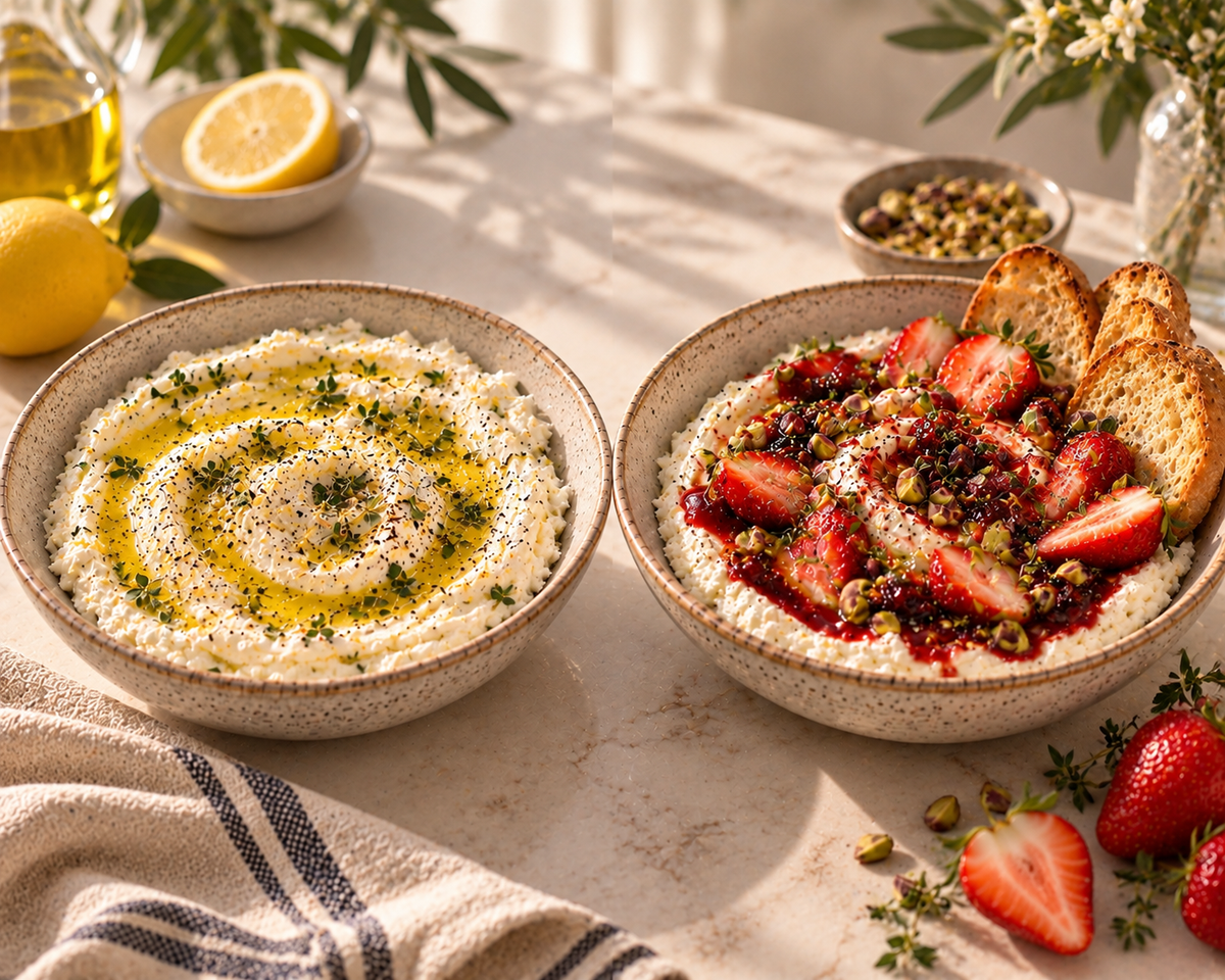 Whipped Feta Two Ways