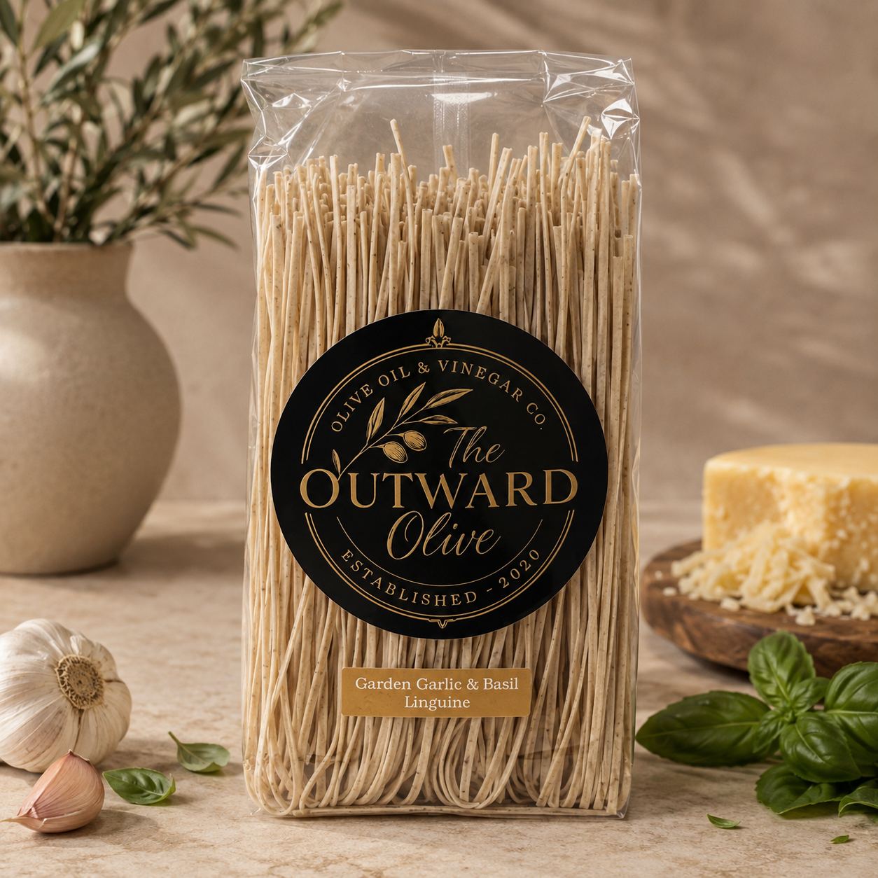 Garden Garlic & Basil Linguini