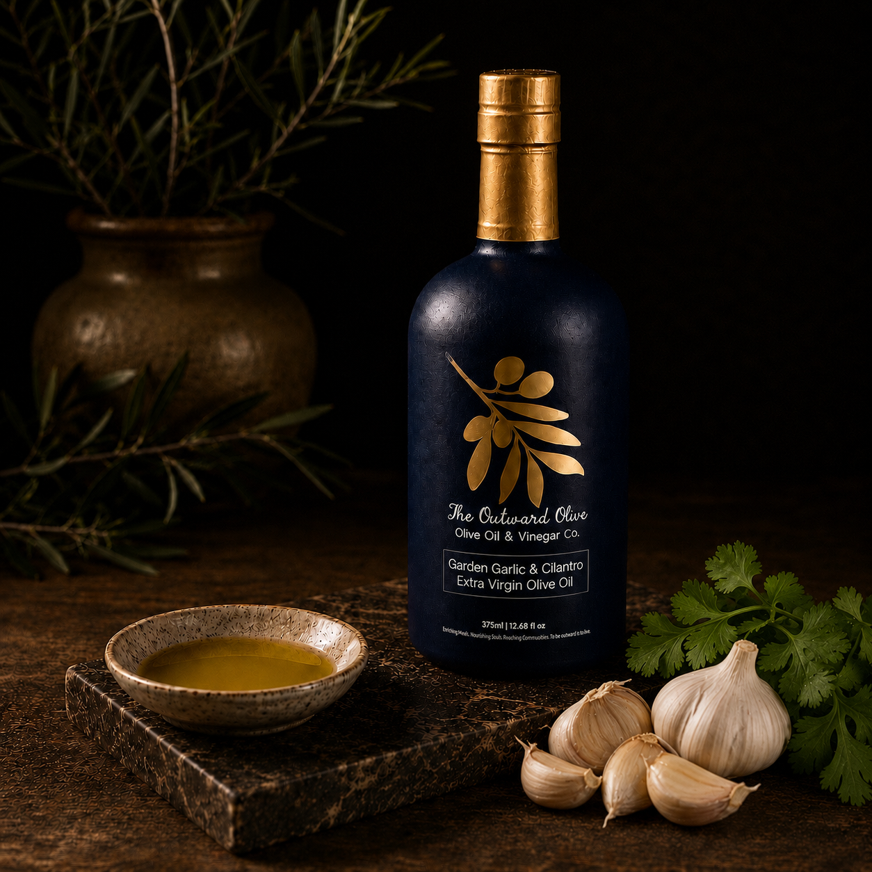 Garden Garlic & Cilantro Extra Virgin Olive Oil