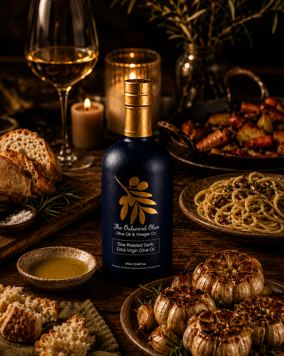 Slow Roasted Garlic Extra Virgin Olive Oil