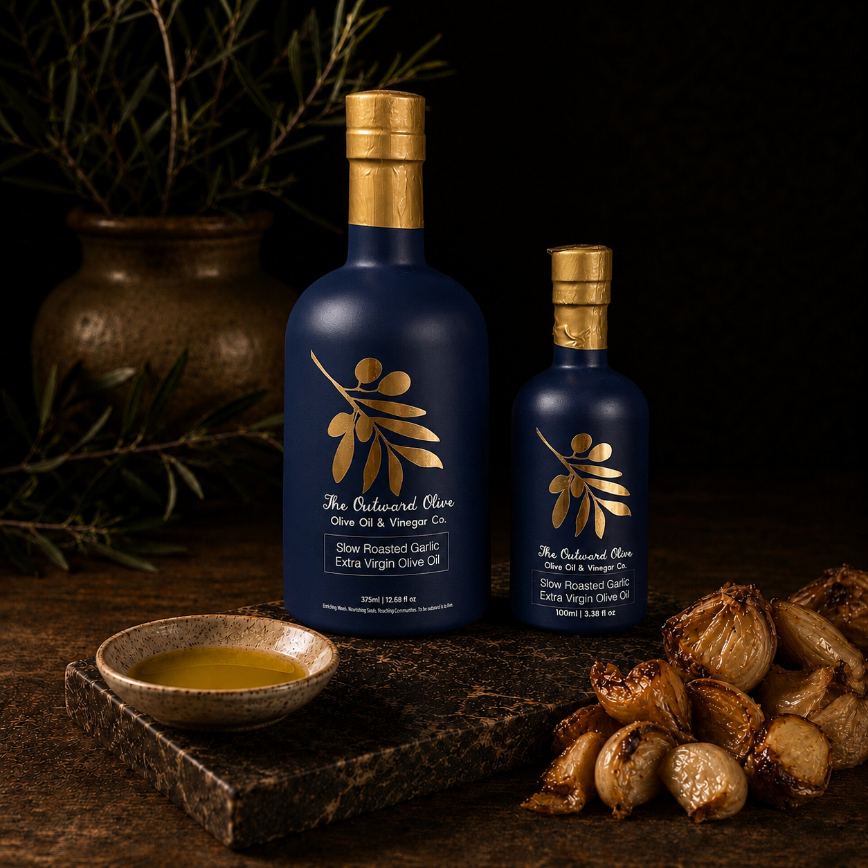 Slow Roasted Garlic Extra Virgin Olive Oil