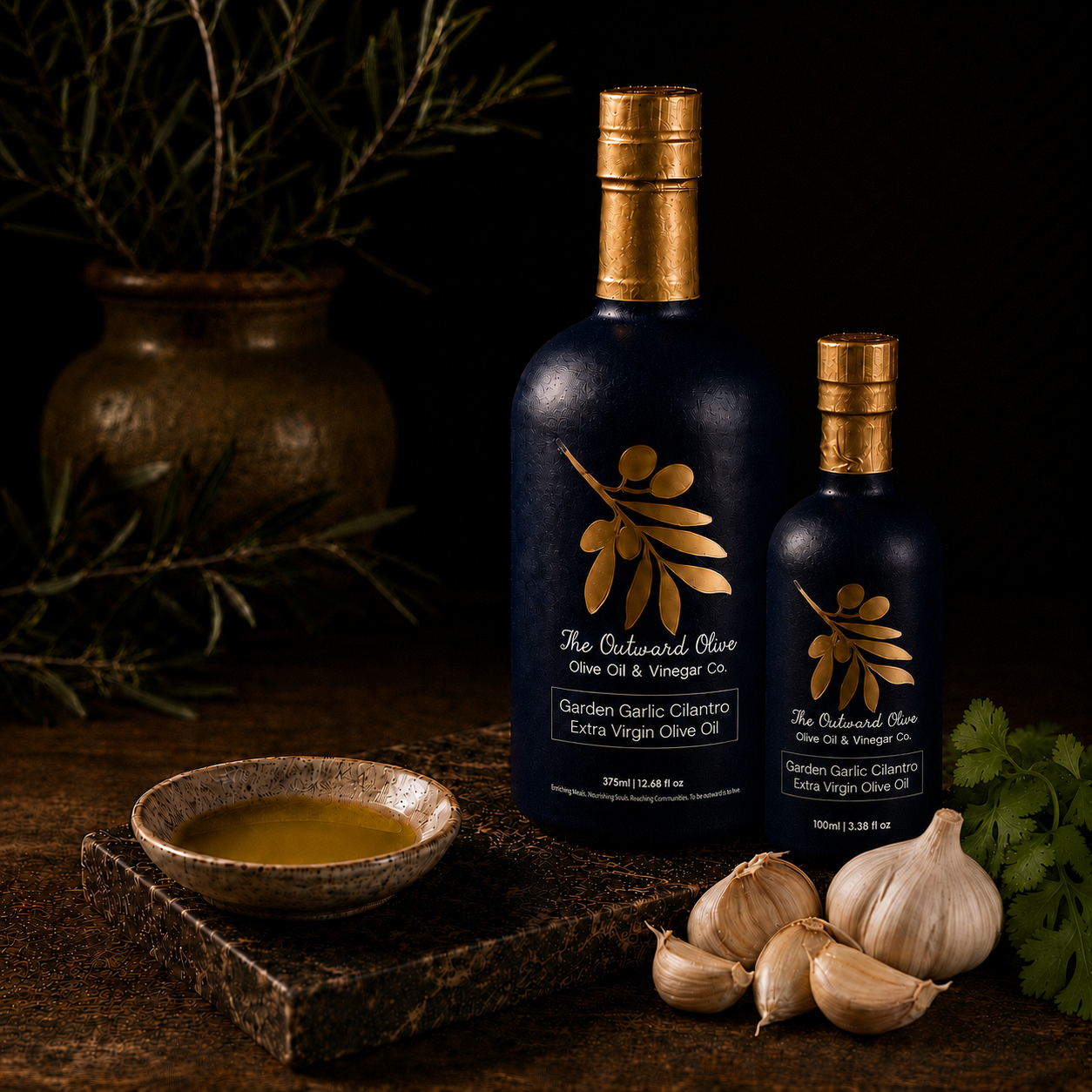 Garden Garlic & Cilantro Extra Virgin Olive Oil