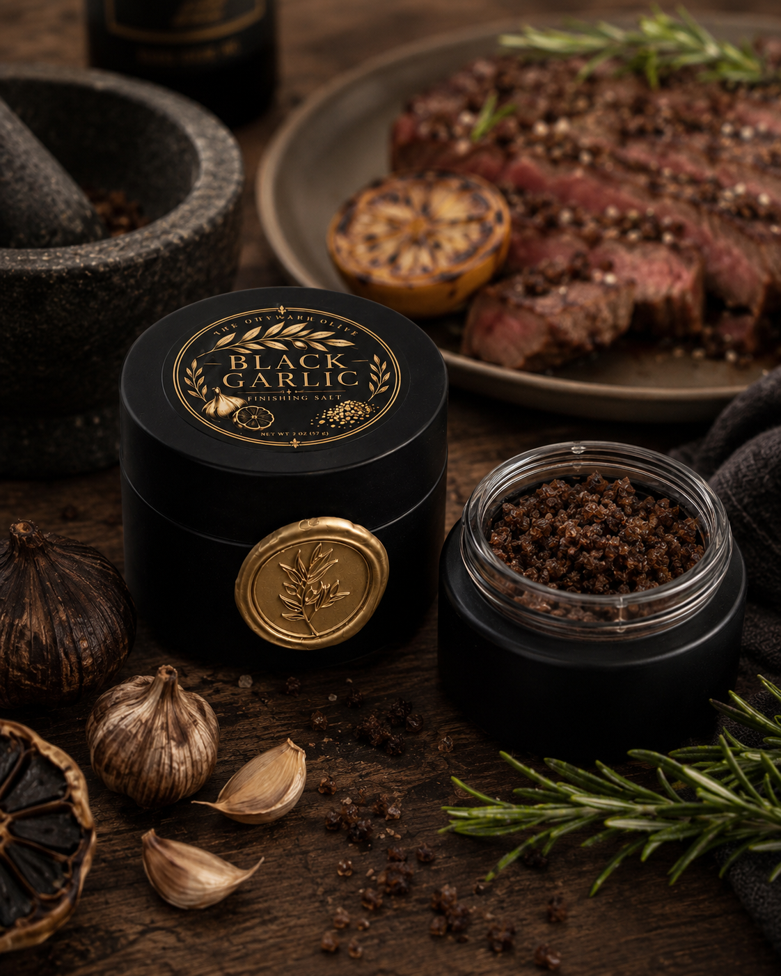 Black Garlic Finishing Salt