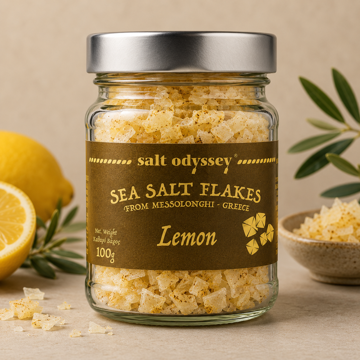Salt Odyssey Sea Salt Flakes — Lemon