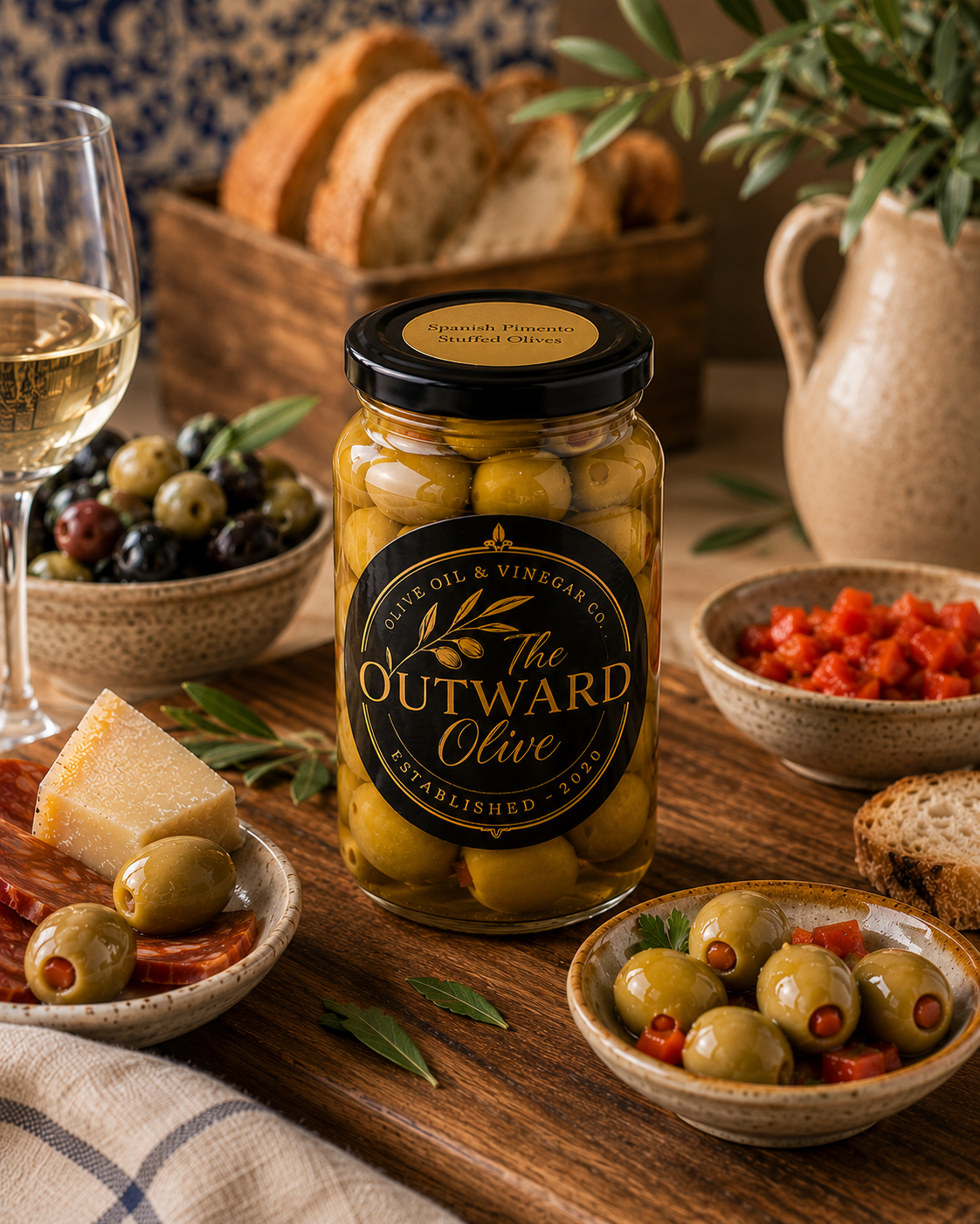 Spanish Pimiento Stuffed Olives