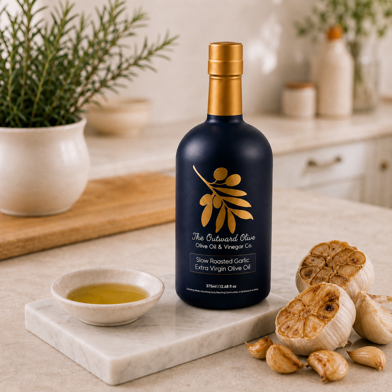 Slow Roasted Garlic Extra Virgin Olive Oil