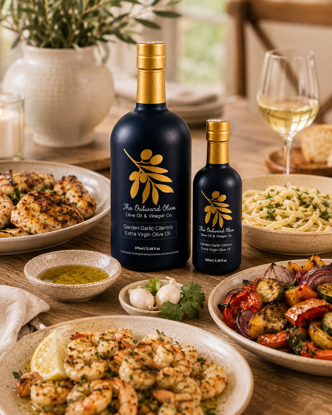 Garden Garlic & Cilantro Extra Virgin Olive Oil