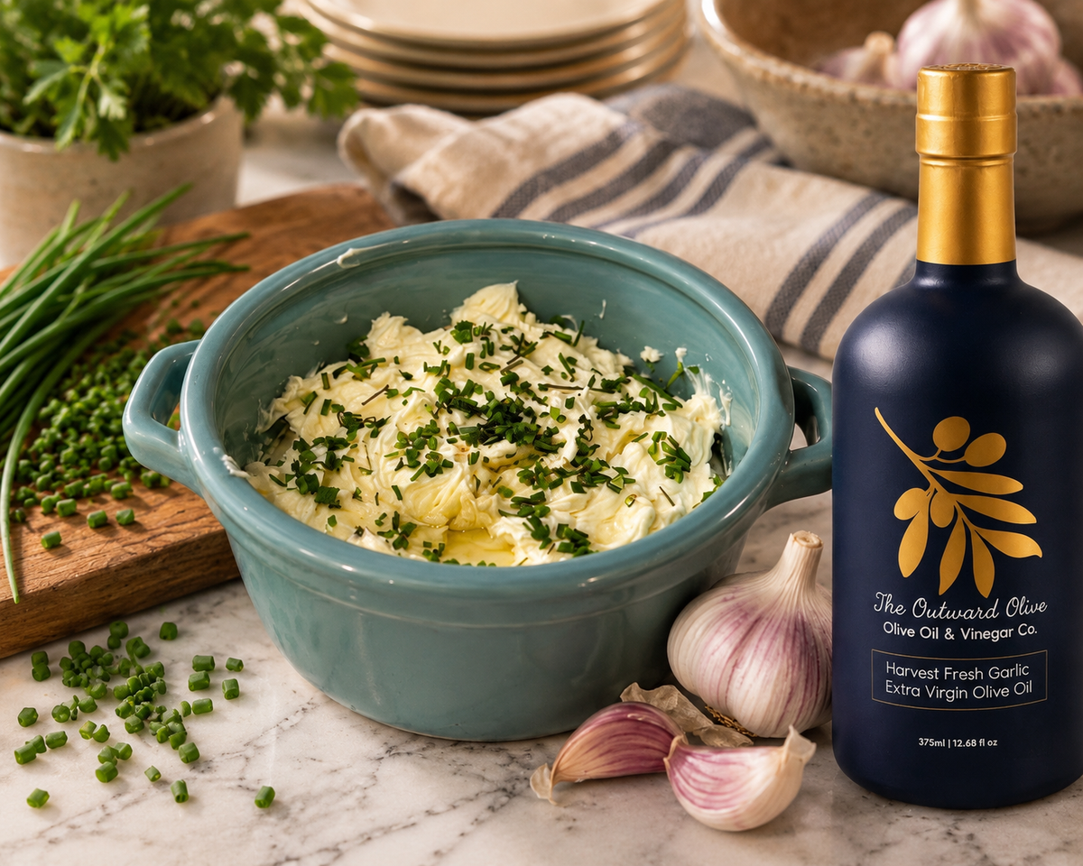 Garlic Olive Oil Whipped Butter