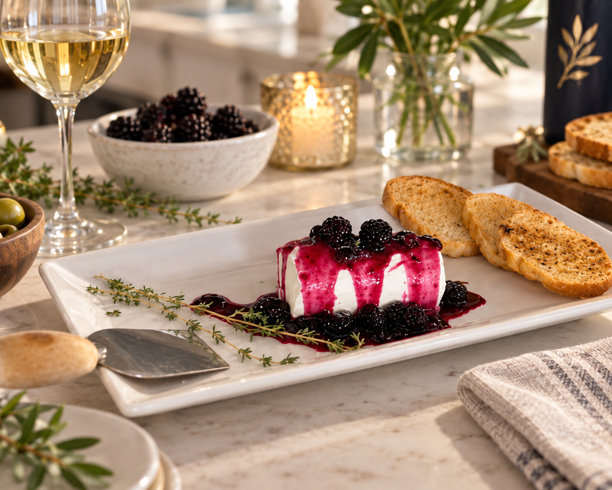 Blackberry Jam with Goat Cheese