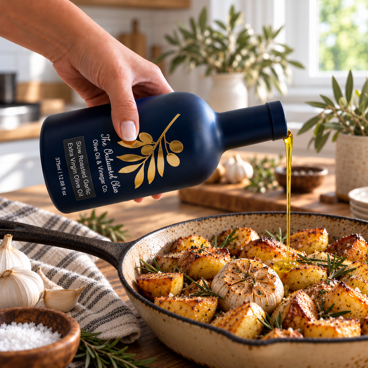 Slow Roasted Garlic Extra Virgin Olive Oil