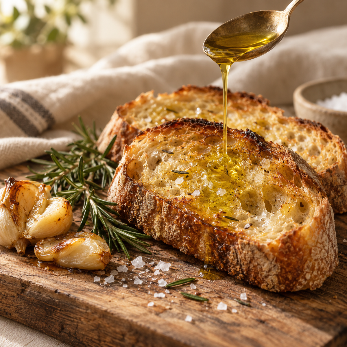 Slow Roasted Garlic Extra Virgin Olive Oil