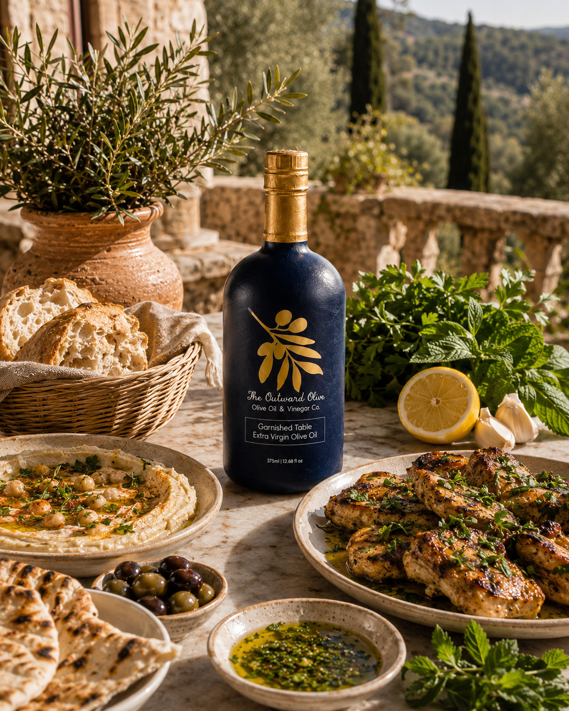Garnished Table Extra Virgin Olive Oil