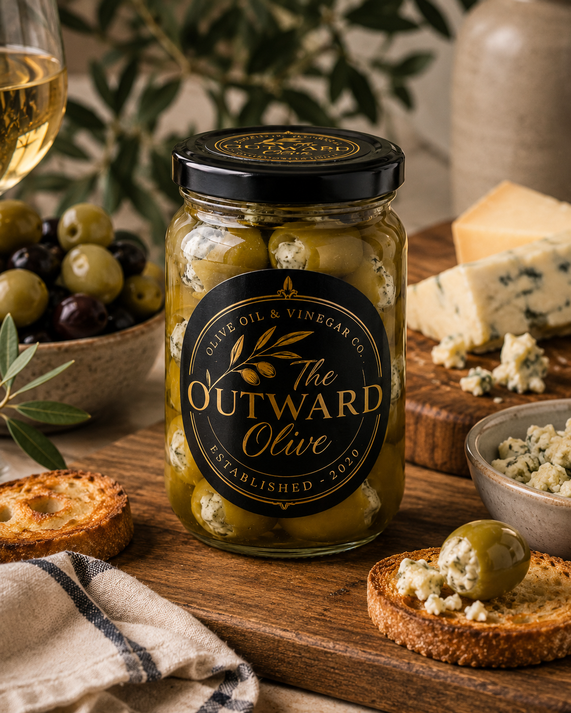 Blue Cheese Stuffed Olives