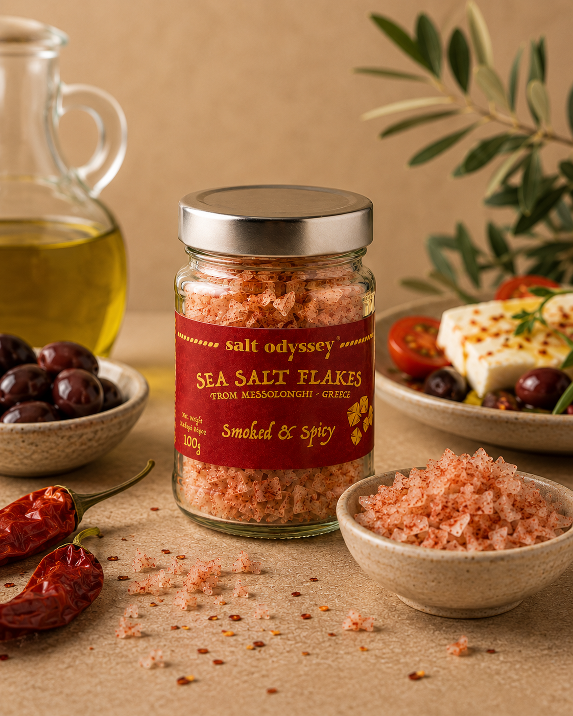 Salt Odyssey Sea Salt Flakes — Smoked & Spicy
