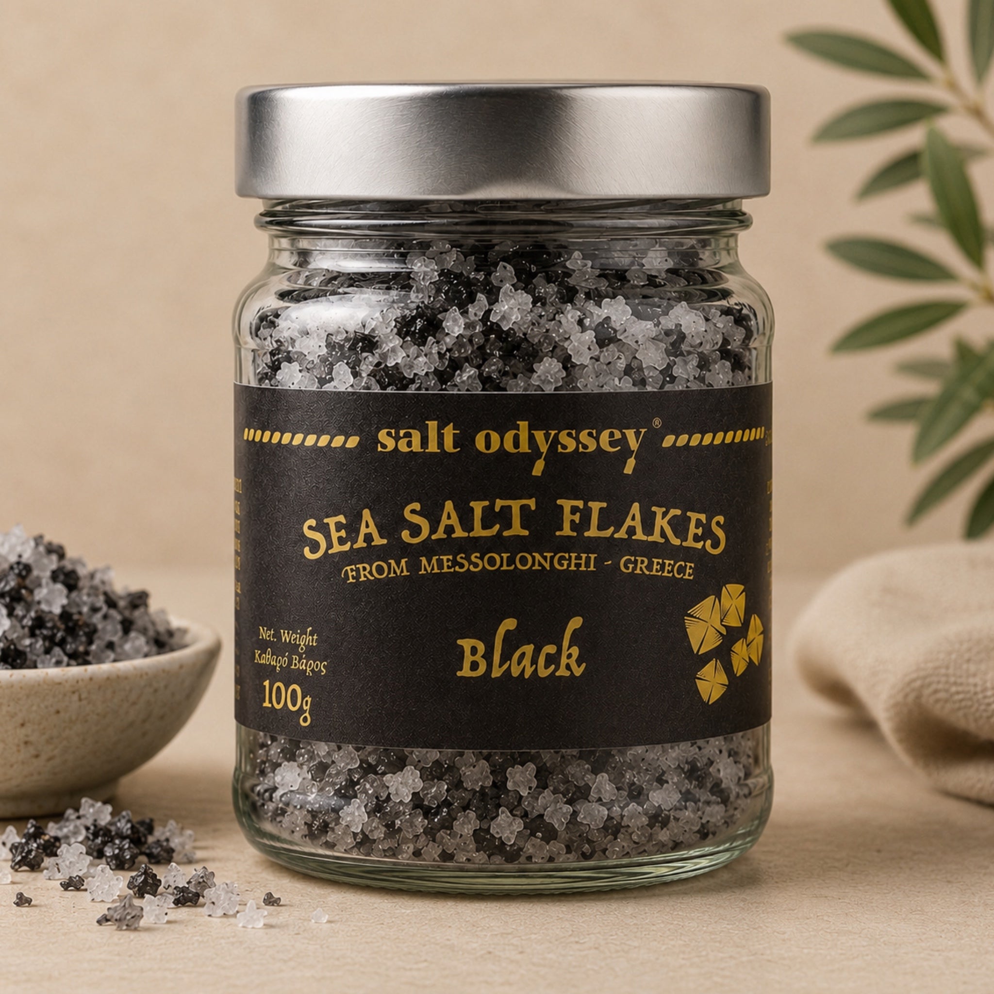 Salt Odyssey Sea Salt Flakes — Black