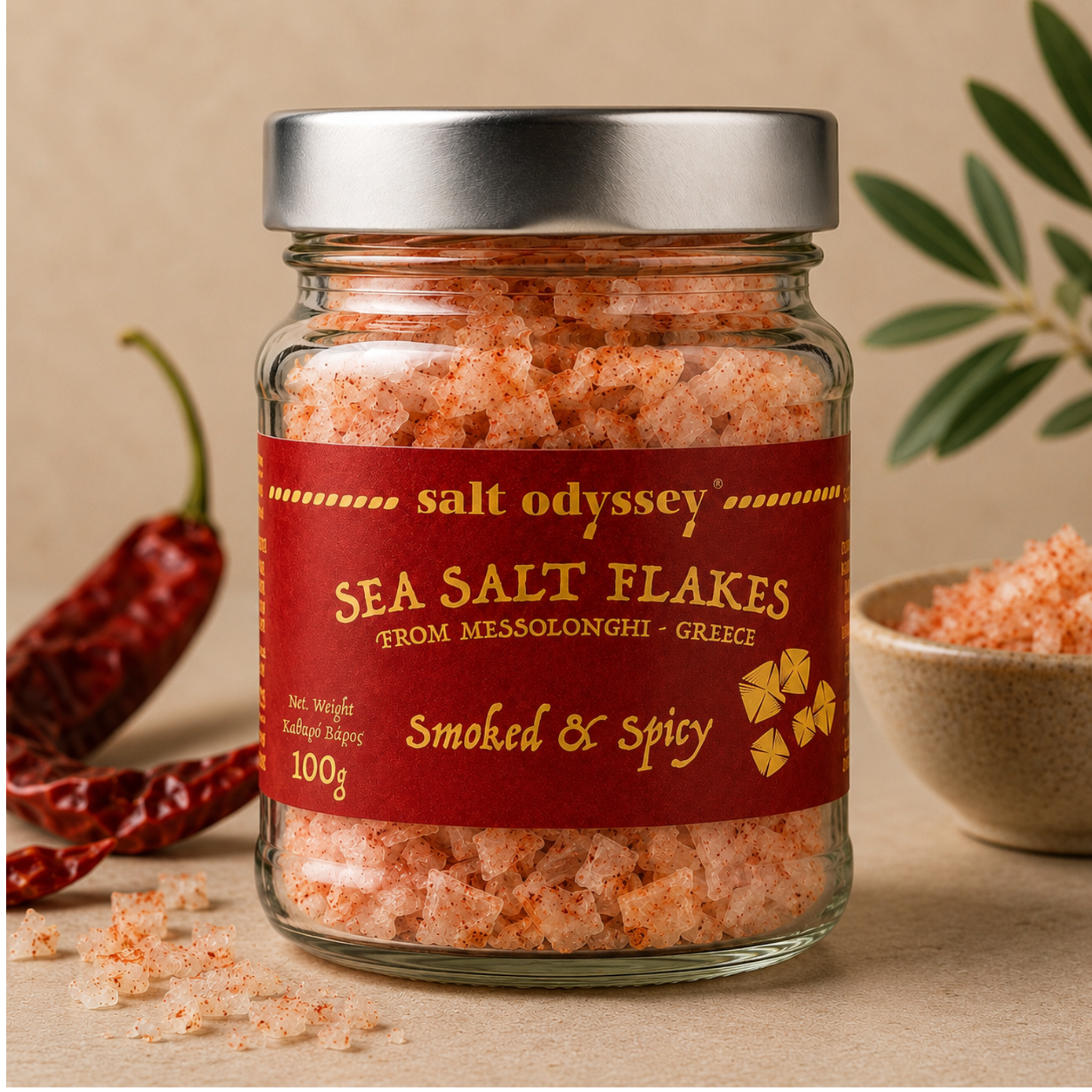 Salt Odyssey Sea Salt Flakes — Smoked & Spicy