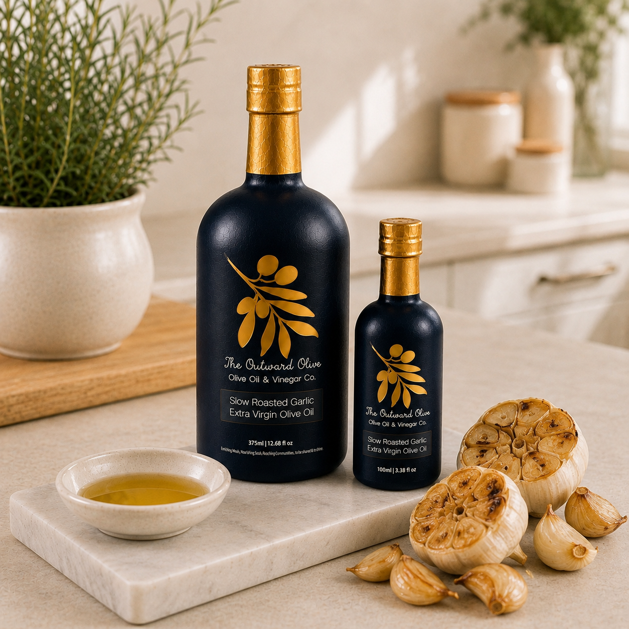 Slow Roasted Garlic Extra Virgin Olive Oil