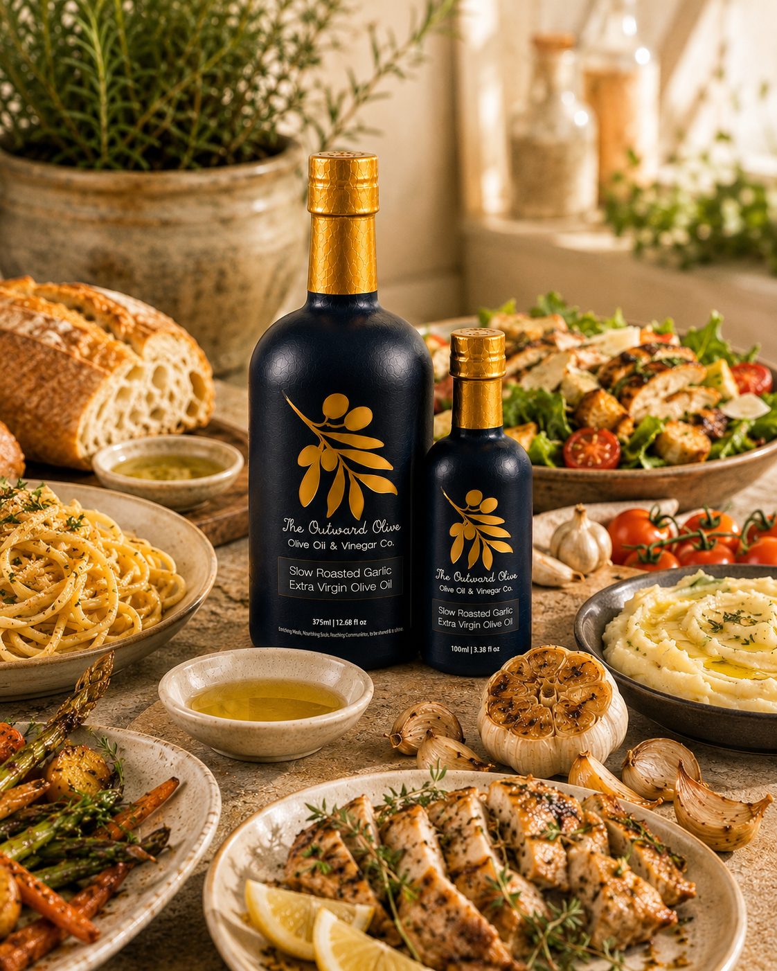 Slow Roasted Garlic Extra Virgin Olive Oil