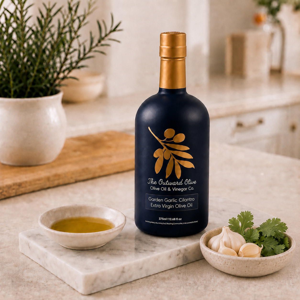 Garden Garlic & Cilantro Extra Virgin Olive Oil
