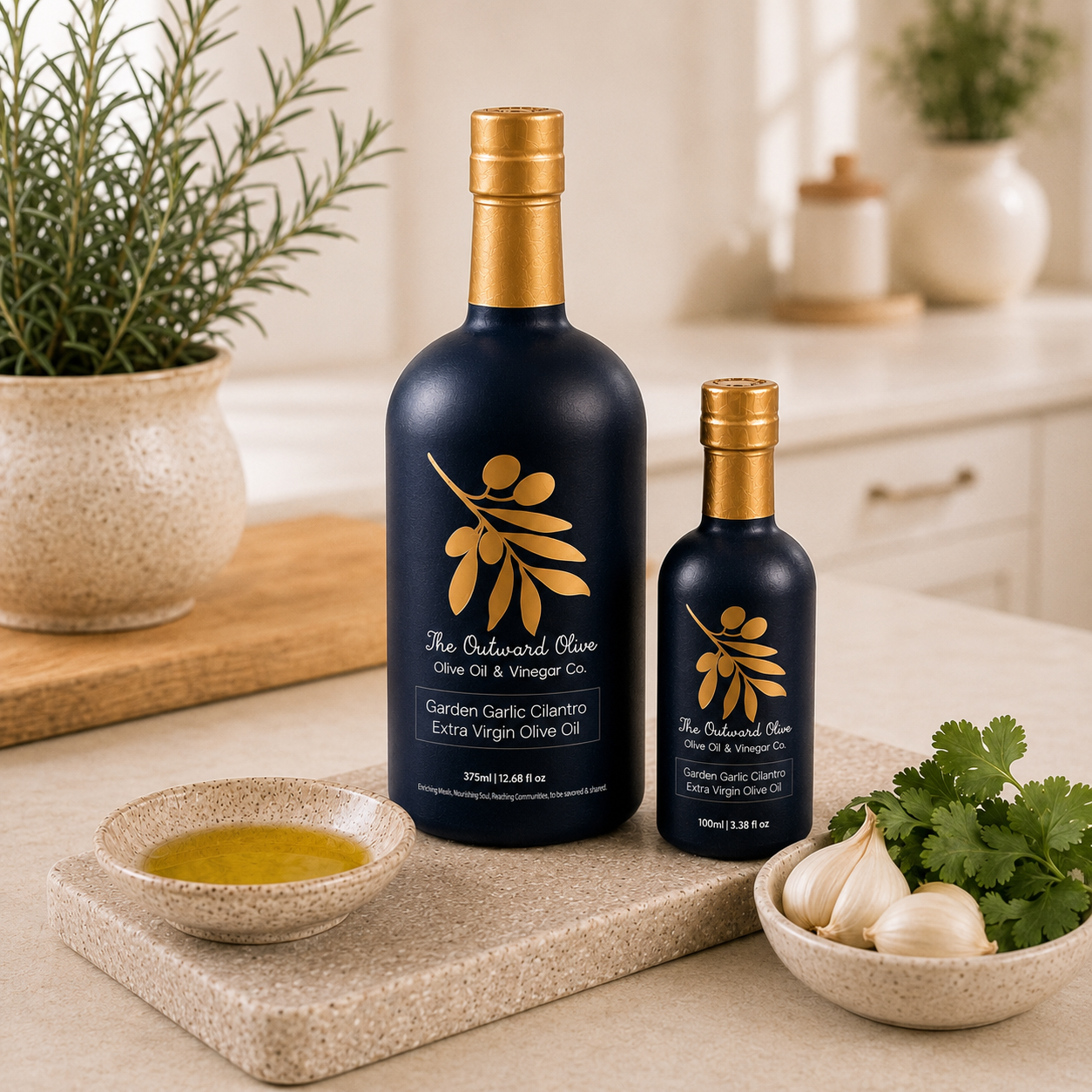 Garden Garlic & Cilantro Extra Virgin Olive Oil
